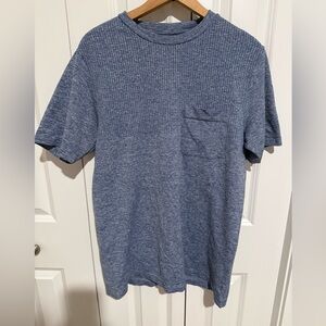 the north face mens blue front breast pocket size L